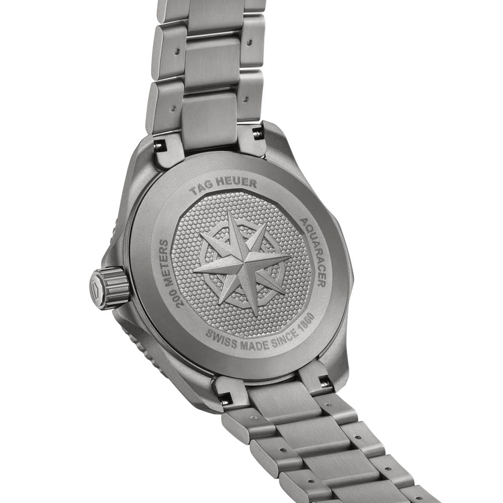  Shop Authentic Tag Heuer Aquaracer Professional 200 Solargraph Quartz Black Dial Silver Steel Strap Watch for Men - WBP1114.BA0000 - Luxxuri