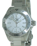  Shop Authentic Tag Heuer Aquaracer Professional 200 Quartz White Dial Silver Steel Strap Watch for Women - WBP1411.BA0622 - Luxxuri