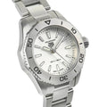  Shop Authentic Tag Heuer Aquaracer Professional 200 Quartz White Dial Silver Steel Strap Watch for Women - WBP1411.BA0622 - Luxxuri