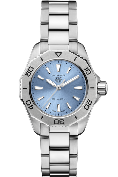  Shop Authentic Tag Heuer Aquaracer Professional 200 Quartz Blue Dial Silver Steel Strap Watch for Women - WBP1415.BA0622 - Luxxuri