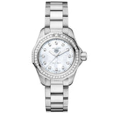  Shop Authentic Tag Heuer Aquaracer Professional 200 Quartz Diamond Mother of Pearl Dial Silver Steel Strap Watch for Women - WBP1417.BA0622 - Luxxuri