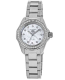  Shop Authentic Tag Heuer Aquaracer Professional 200 Quartz Diamond Mother of Pearl Dial Silver Steel Strap Watch for Women - WBP1417.BA0622 - Luxxuri
