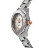  Shop Authentic Tag Heuer Aquaracer Professional 200 Quartz Diamonds White Dial Silver Steel Strap Watch for Women - WBP1450.BA0622 - Luxxuri