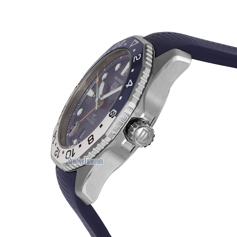  Shop Authentic Tag Heuer Aquaracer Professional 300 GMT Automatic Blue Dial Blue Rubber Strap Watch for Men - WBP2010.FT6198 - Luxxuri