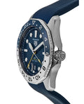  Shop Authentic Tag Heuer Aquaracer Professional 300 GMT Automatic Blue Dial Blue Rubber Strap Watch for Men - WBP2010.FT6198 - Luxxuri