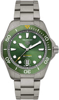  Shop Authentic Tag Heuer Aquaracer Professional 300 Automatic Green Dial Silver Steel Strap Watch for Men - WBP208B.BF0631 - Luxxuri