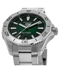  Shop Authentic Tag Heuer Aquaracer Professional 200 Automatic Green Dial Silver Steel Strap Watch for Men - WBP2115.BA0627 - Luxxuri