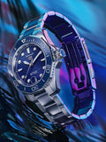  Shop Authentic Tag Heuer Aquaracer Professional 300 Automatic Diamonds Blue Dial Silver Steel Strap Watch for Women - WBP231B.BA0618 - Luxxuri