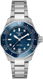  Shop Authentic Tag Heuer Aquaracer Professional 300 Automatic Diamonds Blue Dial Silver Steel Strap Watch for Women - WBP231B.BA0618 - Luxxuri