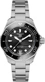  Shop Authentic Tag Heuer Aquaracer Professional 300 Automatic Black Dial Silver Steel Strap Watch for Women - WBP231D.BA0626 - Luxxuri