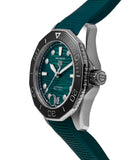  Shop Authentic Tag Heuer Aquaracer Professional 300 Automatic Diamonds Green Dial Green Rubber Strap Watch for Women - WBP231G.FT6226 - Luxxuri