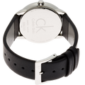  Shop Authentic Calvin Klein Minimal Grey Dial Black Leather Strap Watch for Men - K3M221C4 - Luxxuri
