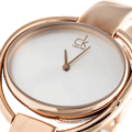  Shop Authentic Calvin Klein Impetuos Silver Dial Rose Gold Steel Strap Watch for Women - K4F2N616 - Luxxuri