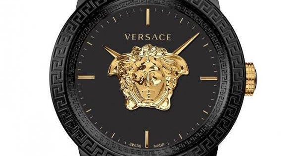  Shop Authentic Versace Palazzo Empire Black Dial Two Tone Steel Strap Watch for Men - VERD01119 - Luxxuri