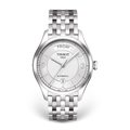 Tissot T Classic T One Automatic Silver Dial Silver Steel Strap Watch For Men - T038.430.11.037.00