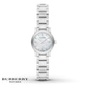  Shop Authentic Burberry The City Diamonds Mother of Pearl Dial Silver Steel Strap Watch for Women - BU9224 - Luxxuri