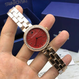  Shop Authentic Swarovski Daytime Quartz Coral Dial Rose Gold Steel Strap Watch for Women - 5182250 - Luxxuri