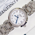  Shop Authentic Longines PrimaLuna 26.5mm Automatic White Mother of Pearl Dial Silver Stainless Steel Watch for Women - L8.111.0.87.6 - Luxxuri