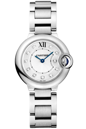  Shop Authentic Cartier Ballon Bleu de Cartier Diamonds Silver Dial Silver Steel Strap Watch for Women - WE902073 - Luxxuri