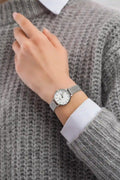 Shop Authentic Daniel Wellington Classic Petite Sterling White Dial Silver Mesh Bracelet Watch for Women - DW00100442 - Luxxuri