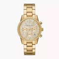  Shop Authentic Michael Kors Ritz Chronograph Gold Dial Gold Steel Strap Watch For Women - MK7310 - Luxxuri