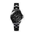  Shop Authentic Chanel J12 Quartz Diamonds Black Dial Black Steel Strap Watch for Women - J12 H5701 - Luxxuri
