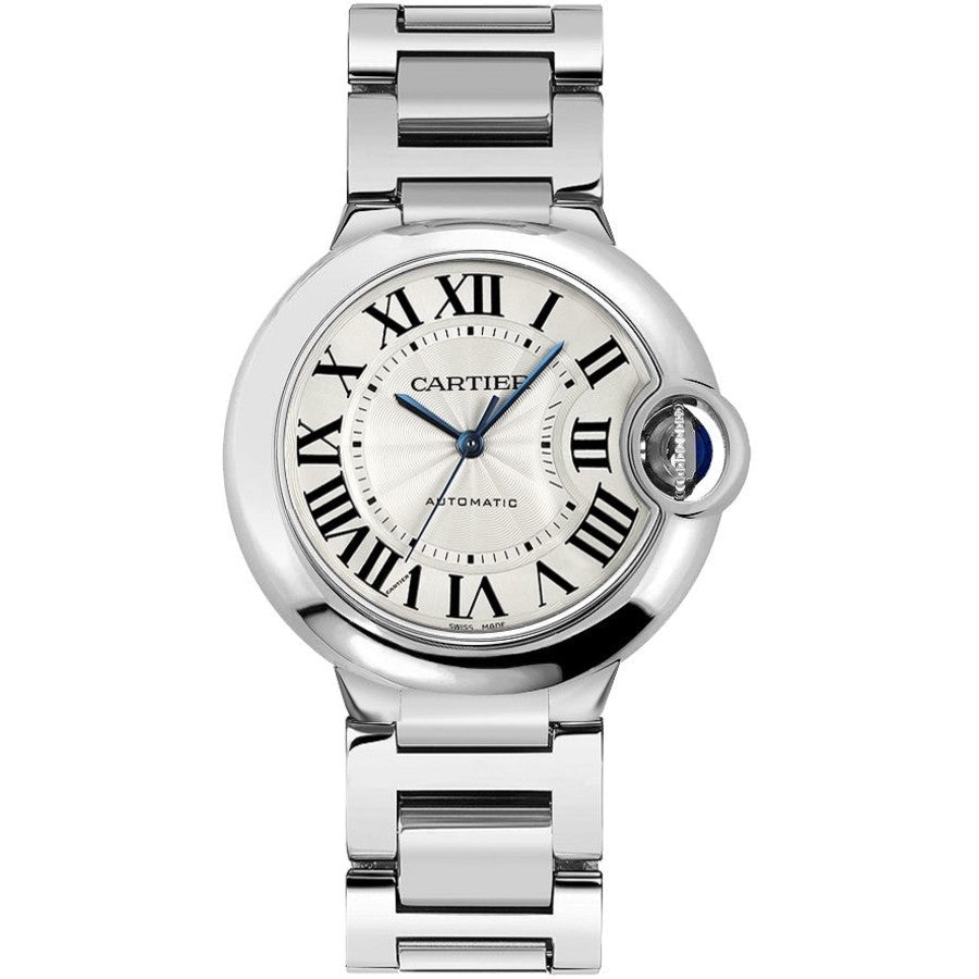  Shop Authentic Cartier Ballon Bleu De Cartier Silver Dial Silver Steel Strap Watch for Women - WSBB0048 - Luxxuri