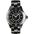  Shop Authentic Chanel J12 Quartz Diamonds Black Dial Black Steel Strap Watch for Women - J12 H1625 - Luxxuri