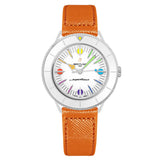  Shop Authentic Breitling Superocean Heritage '57 Pastel Paradise White Dial Orange Leather Watch for Women - A10340A11A1X1 - Luxxuri
