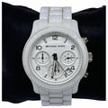  Shop Authentic Michael Kors Runway White Ceramic Dial White Steel Strap Watch for Women - MK5161 - Luxxuri