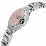  Shop Authentic Cartier Ballon Bleu de Cartier Pink Dial Silver Steel Strap Watch for Women - W6920038 - Luxxuri