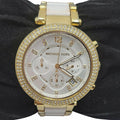  Shop Authentic Michael Kors Parker White Dial with Diamonds White Leather Strap Watch for Women - MK2290 - Luxxuri