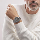  Shop Authentic Fossil Bronson Automatic Skeleton Black Dial Grey Steel Strap Watch for Men - ME3218 - Luxxuri