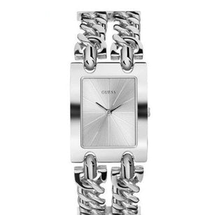  Shop Authentic Guess Mod Heavy Metal Silver Dial Silver Steel Strap Watch For Women - W1117L1 - Luxxuri