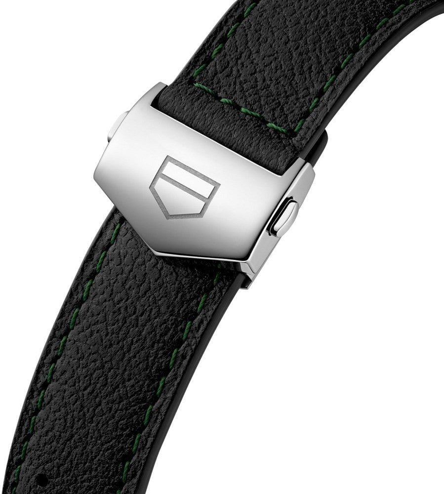  Shop Authentic Tag Heuer Formula 1 Calibre 16 Automatic Chronograph Green Dial Black Leather Strap Watch for Men - CAZ2016.FC6473 - Luxxuri