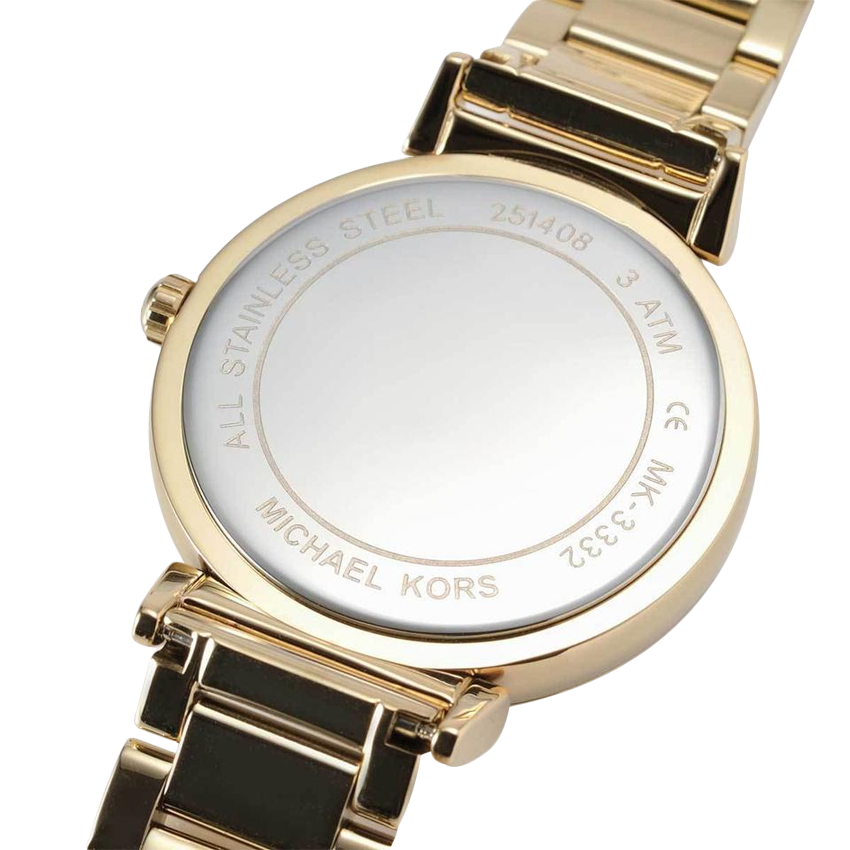  Shop Authentic Michael Kors Catlin Mother of Pearl Dial Gold Steel Strap Watch for Women - MK3332 - Luxxuri