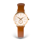  Shop Authentic Michael Kors Portia Quartz White Dial Brown Leather Strap Watch For Women - MK2734 - Luxxuri
