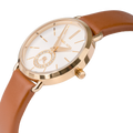  Shop Authentic Michael Kors Portia Quartz White Dial Brown Leather Strap Watch For Women - MK2734 - Luxxuri