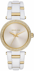  Shop Authentic Michael Kors Delray Rose Gold Dial White Steel Strap Watch for Women - MK4315 - Luxxuri