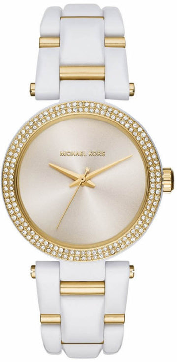  Shop Authentic Michael Kors Delray Rose Gold Dial White Steel Strap Watch for Women - MK4315 - Luxxuri