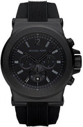 Michael Kors Dylan Black Dial Black Rubber Strap Watch for Men - MK8152