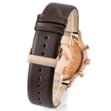  Shop Authentic Emporio Armani Gianni Classic Chronograph White Dial Brown Leather Strap Watch For Men - AR0398 - Luxxuri