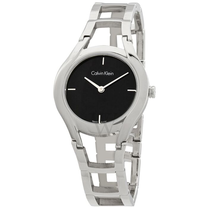  Shop Authentic Calvin Klein Class Black Dial Silver Steel Strap Watch for Women - K6R23121 - Luxxuri