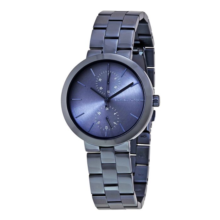  Shop Authentic Michael Kors Garner Chronograph Quartz Blue Dial Blue Steel Strap Watch For Women - MK6410 - Luxxuri