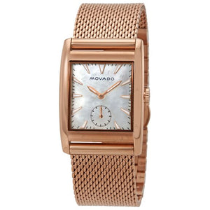  Shop Authentic Movado Heritage White Mother of Pearl Dial Rose Gold Mesh Bracelet Watch For Women - 3650041 - Luxxuri