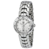  Shop Authentic Tag Heuer Link Diamonds Mother of Pearl Dial Silver Steel Strap Watch for Women - WAT1411.BA0954 - Luxxuri
