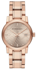  Shop Authentic Burberry The City Diamonds Rose Gold Dial Rose Gold Steel Strap Watch for Women - BU9126 - Luxxuri