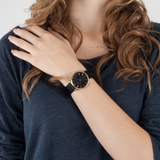  Shop Authentic Marc Jacobs Baker Black Dial Black Leather Strap Watch for Women - MBM1269 - Luxxuri