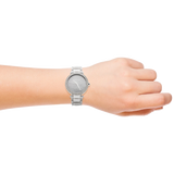  Shop Authentic Michael Kors Parker Mother of Pearl Silver Steel Strap Watch for Women - MK6424 - Luxxuri