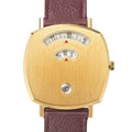  Shop Authentic Gucci Grip Quartz Gold Dial Maroon Leather Strap Watch For Women - YA157402 - Luxxuri